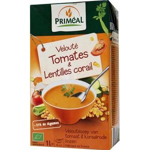 Primeal Veloute gebonden soep tomaat linzen bio 1000ml