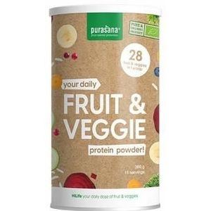 Purasana Fruit & Veggie proteine poeder vegan bio 360g
