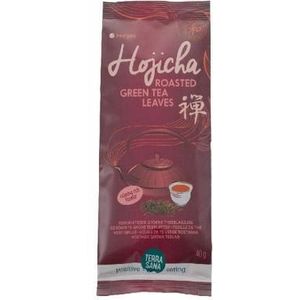 Terrasana Hojicha geroosterde groene theeblaadjes bio 40g