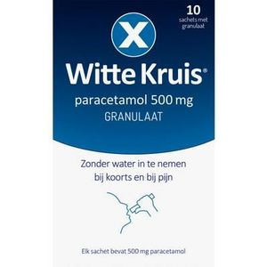 Witte Kruis Paracetamol 500 mg granulaat 10sach