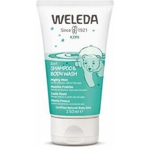 Weleda Kids 2-in-1 shampoo & bodywash coole munt 150ml