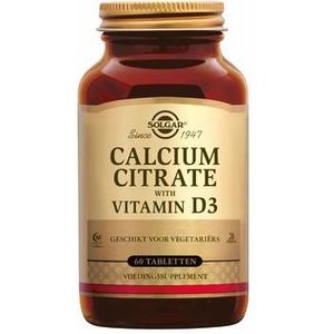 Solgar Calcium Citrate with Vitamin D-3 60tab