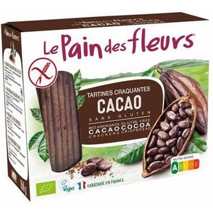 Pain Des Fleurs Krokante bio crackers met cacao bio 160g
