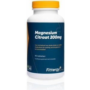 Fittergy Magnesiumcitraat 200mg 90tb