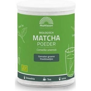 Mattisson Matcha powder poeder green tea bio 125g