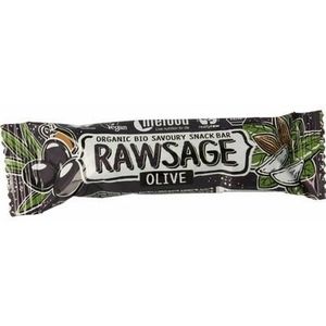 Lifefood Rawsage olijf hartige snackreep raw bio 25g