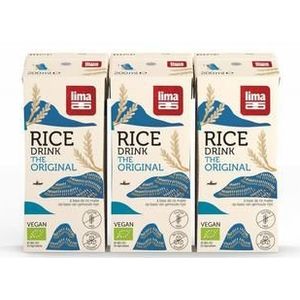 Lima Rice drink original pakjes 200 ml bio 3st
