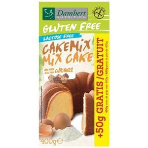 Damhert Cakemix glutenvrij met 50 gram gratis 400g