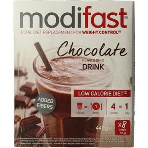 Modifast Intensive milkshake chocolade 8 zakjes 440g