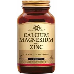 Solgar Calcium Magnesium plus Zinc 100tab
