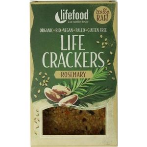 Lifefood Life crackers rozemarijn raw bio 90g