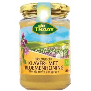 Traay Klaver- met bloemenhoning bio 350g