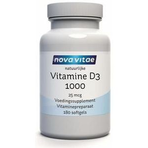 Nova Vitae Vitamine D3 1000/25mcg 180sft