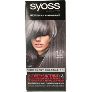 Syoss Color baseline 4-15 dusty chrome haarverf 1set