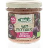 Allos Farm vegetables rode biet & mierikswortel bio 135g