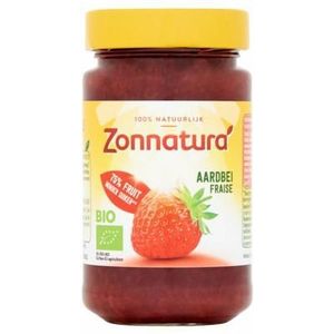 Zonnatura Fruitspread aardbei 75% bio 250g