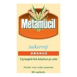 Metamucil Metamucil orange suikervrij 30sach