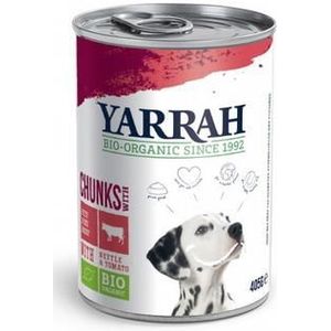 Yarrah Hond brok rund in saus bio 405g