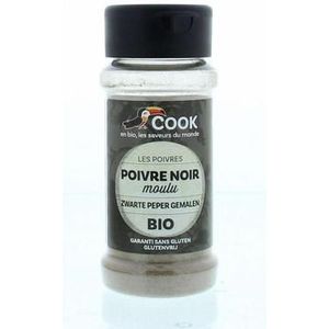 Cook Zwarte peper gemalen bio 45g