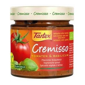 Tartex Cremisso tomaat basilicum bio 180g