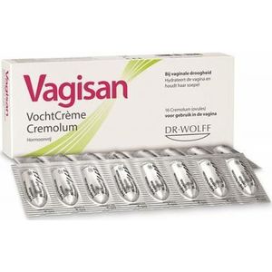 Vagisan VochtCrème Cremolum 1X 16st | Bij Vaginale Droogheid | Hormoonvrij