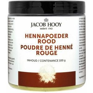 Jacob Hooy Hennapoeder rood potje 100g