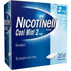 Nicotinell Kauwgom cool mint 2 mg 204st