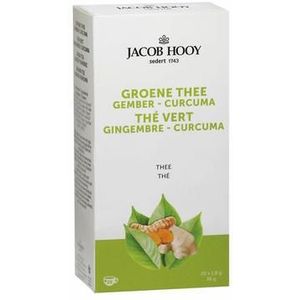 Jacob Hooy Groene thee gember curcuma thee 20st