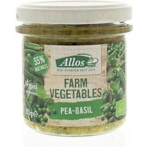 Allos Farm vegetables doperwten & basilicum bio 135g