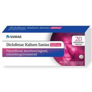 Sanias Diclofenac kalium 12.5mg 20tb