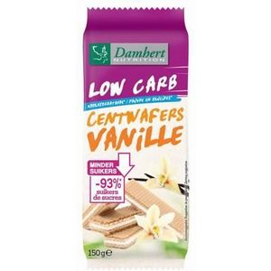 Damhert Centwafers vanille low carb 150g