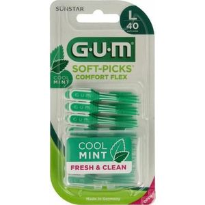 GUM Soft picks comfort flex mint large 40st