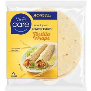 We Care Lower carb tortilla wrap 160g