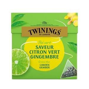 Twinings Groene thee limoen gember 20st