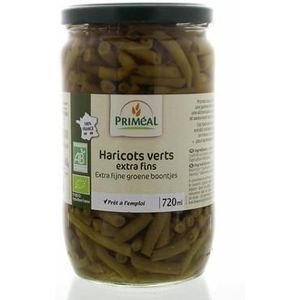 Primeal Haricots verts sperziebonen extra fijn bio 660g