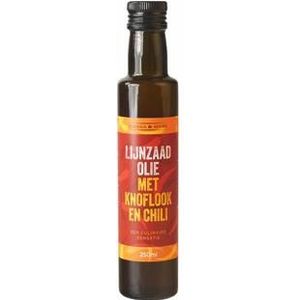 Omega & More Lijnzaadolie garlic chilly 250ml
