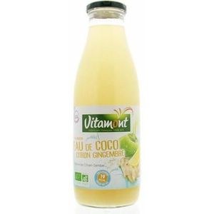 Vitamont Kokoswater citroen gember bio 750ml