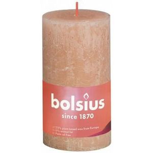 Bolsius Rustiekkaars shine 130/68 misty pink 1st