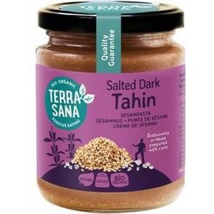 Terrasana Tahin bruin sesampasta met zeezout bio 250g