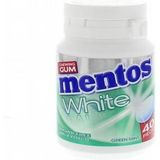 Mentos Gum greenmint white pot 40st