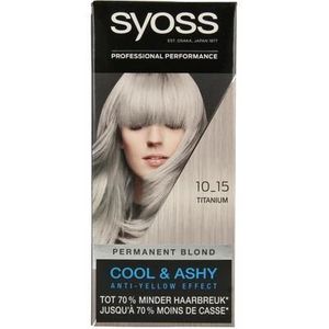 Syoss Color baseline 10-15 titanium haarverf 1set