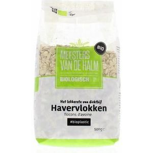 De Halm Havervlokken grof bio 500g