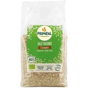 Primeal Volkoren ronde rijst uit Italie bio 1000g