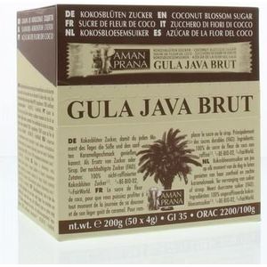 Amanprana Gula java brut stick 50 x 4 gram bio 200g