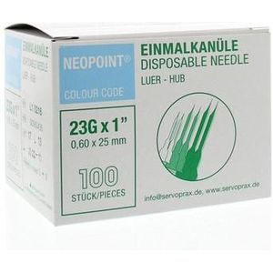 Neopoint Injectienaald steriel 0.6 x 25 100st