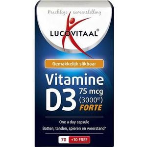 Lucovitaal Vitamine D3 75mcg 80ca