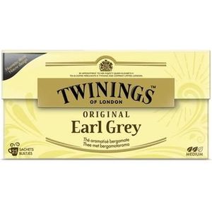 Twinings Earl grey envelop zwart 25st
