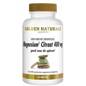 Golden Naturals Magnesium citraat 400mg 180tb