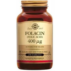 Solgar Folacin (folic acid) 400 mcg 250tab