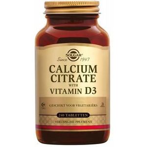 Solgar Calcium Citrate with Vitamin D-3 240tab